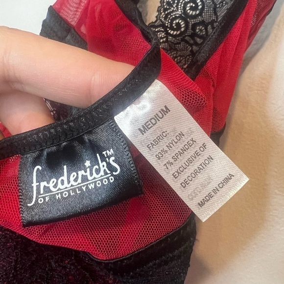 Fredrick’s of Hollywood Lace Sparkly Mesh Halter Chemise Slip Lingerie Medium - Picture 6 of 6